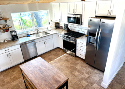 Aerial of open kitchen area